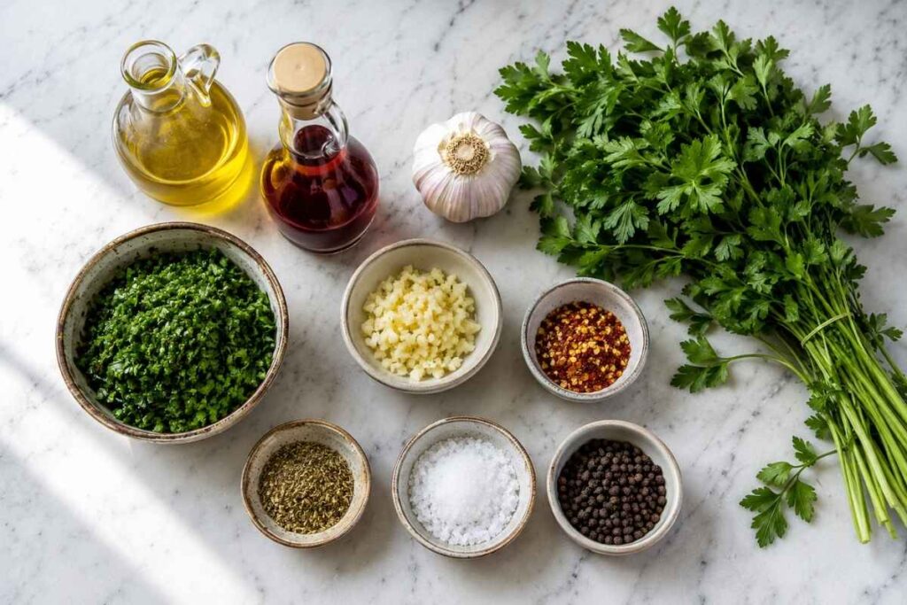 Chimichurri Sauce Ingredients